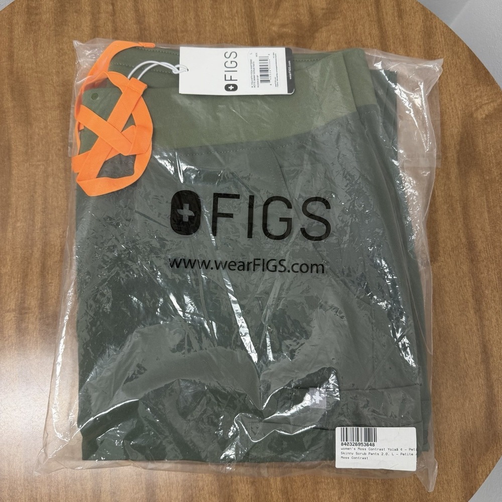 FIGS Scrub Pants Women's‎ Large-Petite Yola skinny with yoga WB Moss Medical